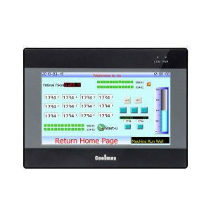 5" TFT Modbus HMI Touch Screen 300cd/M2 4 Wire Resistive Panel LCD HMI Control