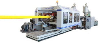 Single Double Wall Horizontal Bridge Prestressed Corrugated Pipe Machine