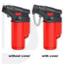 Flint Function Adjustable Windproof Butane Gas Micro Jet Torch Cigar Lighter for