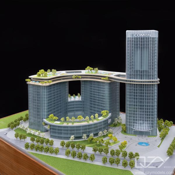 Quality HSA 1/500 Plexiglass Architectural Maquette Model Comen Medical Headquaters Building wholesale