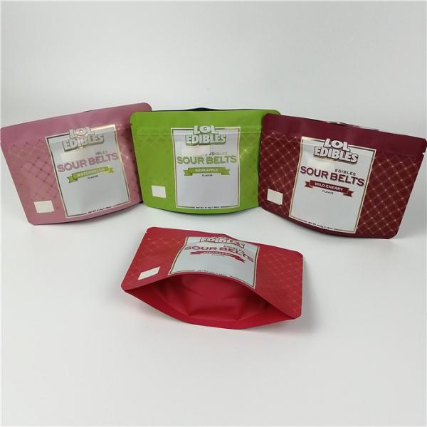 Customized plastic Cookies Smellproof Resealable Mylar wild berry Original Candy