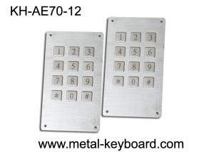 Cheap Industrial Stainless Steel Kiosk Keyboard with 12 Keys / 7 Pin Connector for sale