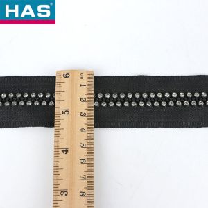 #10 Diamond Resin Zipper With Colored Tooth And Open Tail For Garment