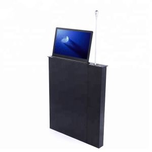 17 Inch LCD Monitor Lift Audio Conference System , Double Screen Motorized