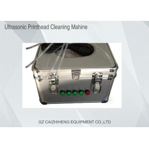 Versatile Ultrasonic Solvent Inkjet Printhead Cleaner Portable Silver Color
