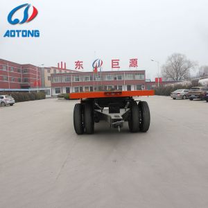 20ft 40ft 20-40Tons Small Flatbed Cargo Trailer Full Trailer Max Payload 40T 2/3