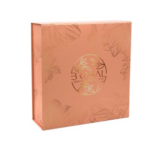 Custom Logo Printing Large Luxury Rose Gold Gift Shipping Box Packaging With