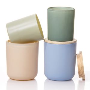 Luxury Custom 8oz 10oz 14oz Frosted Clear Matte White Black Colored Container