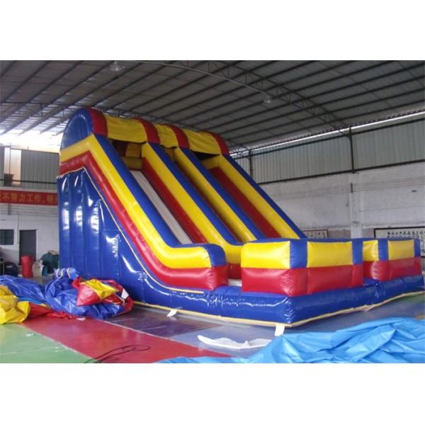 Large Double Lanes Commercial Adult Inflatable Slide For Amusement Park