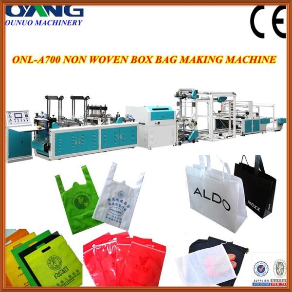 Quality PLC automatic t-shirt bag making machine with auto pneumatic punching device wholesale