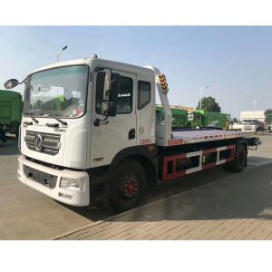 Customized 4X2 Dongfeng 15Tons Tow Trucks Wrecker Truck With Folding Flat Bed