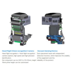 Customized 1.2m Electrical PCB Assembly SMT High Speed Mounter