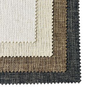 Polyester PVC Sunscreen Jacquard Horizontal Roller Blinds Curtain Fabric