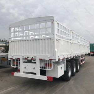 China Leaf Spring Suspension / Air Suspension 40FT/45FT Fence Cargo Semi-Trailer With Sideboard on sale