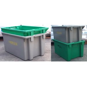 Custom Logo Internal Size 560*360*265mm Stackable Plastic Shipping Crates for