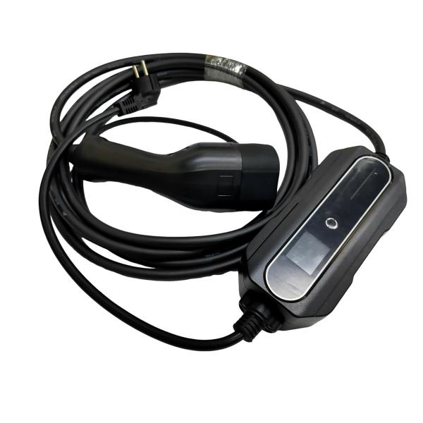 Silver Plating EV Portable Charger 1 Phase AC 16A Adjustable With Schuko