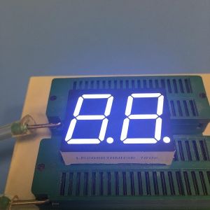 White 0.8" Dual Digit 7 Segment LED Display Common Anode For Instrument Panel