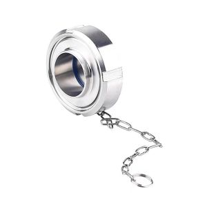 WZ Sanitary SMS Union Blind Nut with Chain DIN 3A SMS General Cylindrical Head