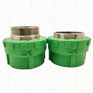 PPR Male Threaded Coupling Plastic PPR Pipe Fittings 75*2 1/2" Customized Size