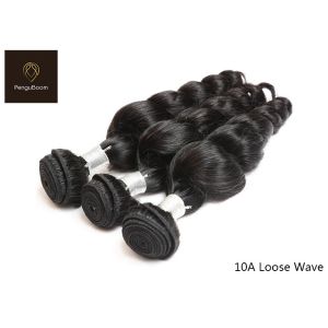 Elegant 8inch 100g Loose Wave Bundles And Closure , 10a Bundles With Frontal