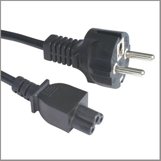 Quality European cord set with CEE7/7 straight plug VDE approval power supply cord with C5 wholesale