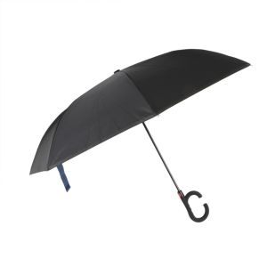 Extra Large Windproof Reverse Umbrella , Reverse Folding Double Layer Inverted