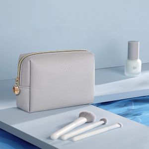 7.9" Pantone colour printing Personalised Make Up Bag Light Grey