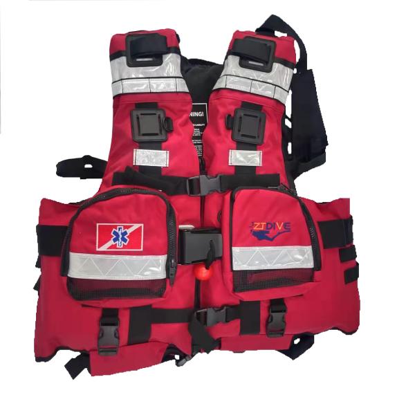 Foam Multifunctional Rescue Life Jacket , Waterproof Swift Water Rescue Life