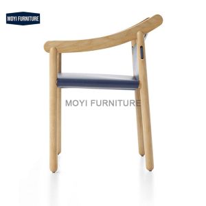 Modern Simple Design Leisure Chair Featuring Solid Wood Frame Comfy Sponge
