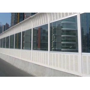 Highway Soundproof Perforated Metal Mesh 80mm 100mm Perforated Noise Barrier