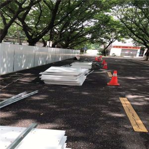 3pcs 950-50-236mm sandwich panel fence used for construction subway project