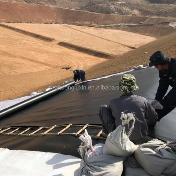 Quality 50m-100m Length White HDPE Dam Liner Geomembrane for Aquaculture Fish Farm 1mm Thickness wholesale