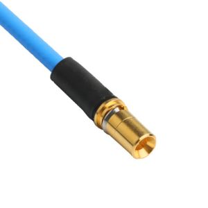 ROHS Low PIM Flex TFT-5G-402 RF Coaxial Cable Double Shielded With Blue FEP