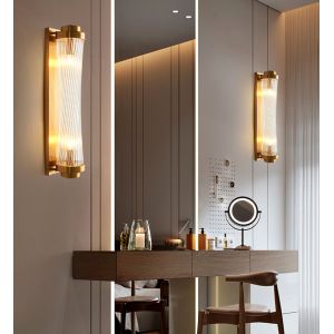 Cheap Modern Black Crystal Wall Light LED Bathroom Lamp Bedside Wall Sconce Lamp (WH-OR-151) for sale