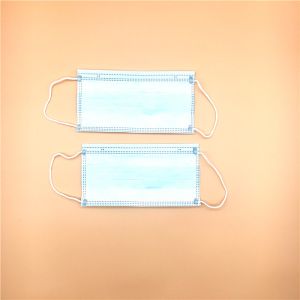 Blue 3 Layer Disposable Earloop Face Mask Non Woven Anti Virus Anti Dust Blue