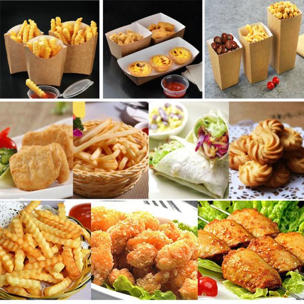 250g 325g 365g White Coated Kraft Back Board For Take Away Boxes Food Safe