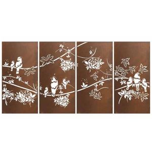 China Outdoor Corrosion Resistant Corten Laser Cut Screens For Backyard on sale