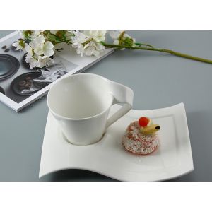 Cheap White Porcelain Ceramic Espresso Coffee Set Cup And Saucer for sale
