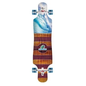Cheap Layback Longboards Bamboo Pipe Dreams Drop-Through Longboard Complete Skateboard - 9.75&quot; x 40&quot; for sale