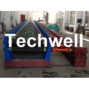 Automatic 4 - 8m/min Galvanized Steel Silo Corrugated Wall Sheet Roll Forming