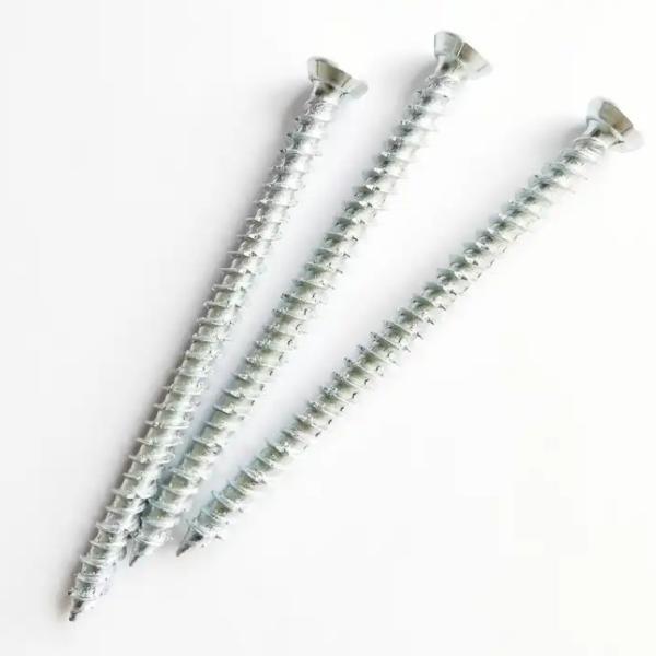 Quality 7.5mm Round HEX Concrete Screws 1-1/4 Inch Yellow/Blue White Screws For Customized Projects wholesale