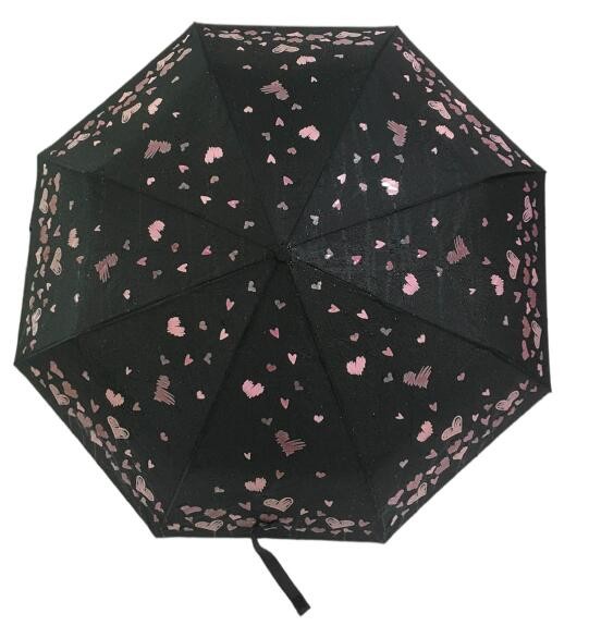 Quality BSCI 190T Polyester Fabric Magic Printing Three Folding Umbrella wholesale