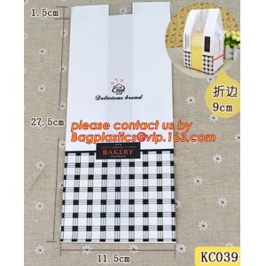 Professional Food Safe Opp Clear Window Paper Bags Offset Printing, OEM Block