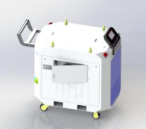 Cheap 500W 0.8Mpa Laser Descaling Machine , Laser Paint And Rust Removal Tool for sale