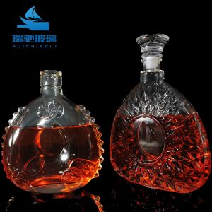 Customize Sealing Type Classic Shape Screen Printing Glass Liquor Bottles for
