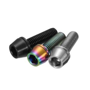 M5x30 Tapered Head Titanium Stem Bolts With Washer For Bike