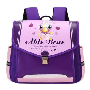 China Lock Design Leather School Backpacks Toddler Kids Cute Cartoon Backpack on sale