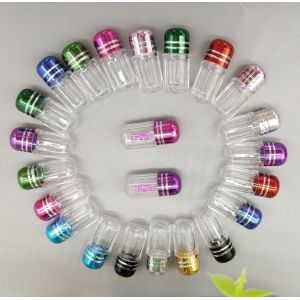 Cylindrical 13mm Mini Pill Bottles 2ml Empty Plastic Pill Capsules