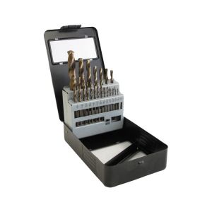 1mm - 10mm CNC Drill Bits 19Pcs M2 HSS Drill Bit Set DIN338 Metric 135 Degree