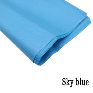 Anti Collision A4 Translucent Multicolor Wrapping Paper sky blue